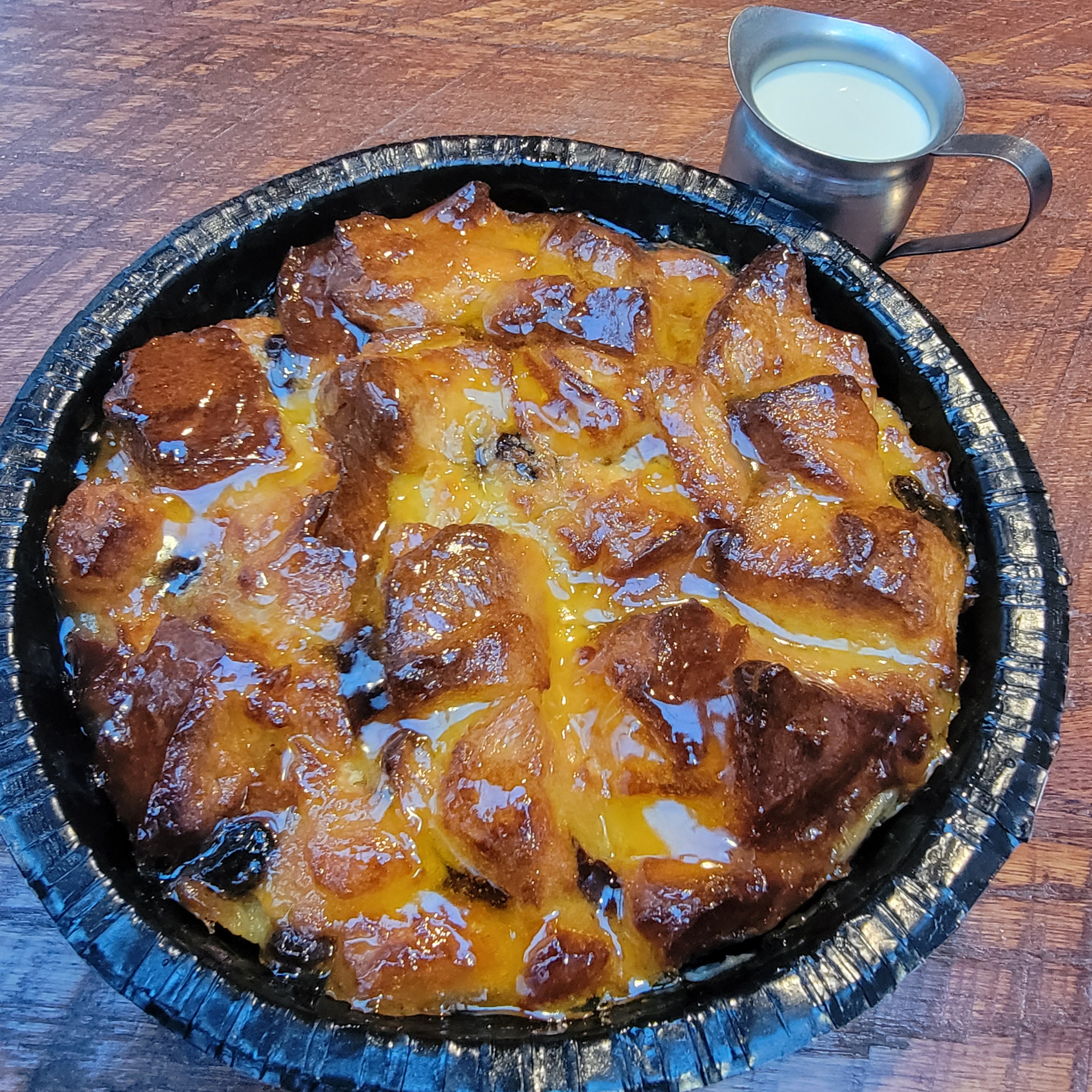 Bread Pudding with Crème Anglaise