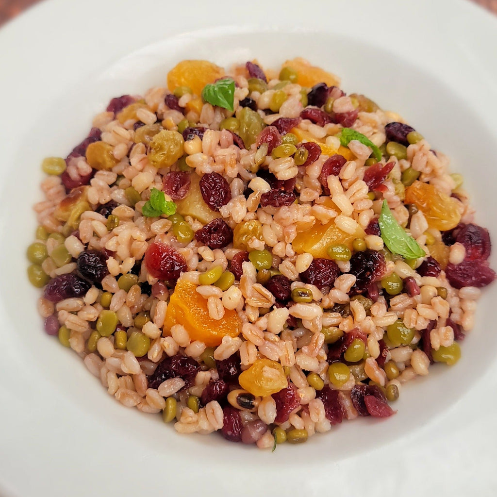 Toasted Farro with Dried Fruit and Fresh Herbs