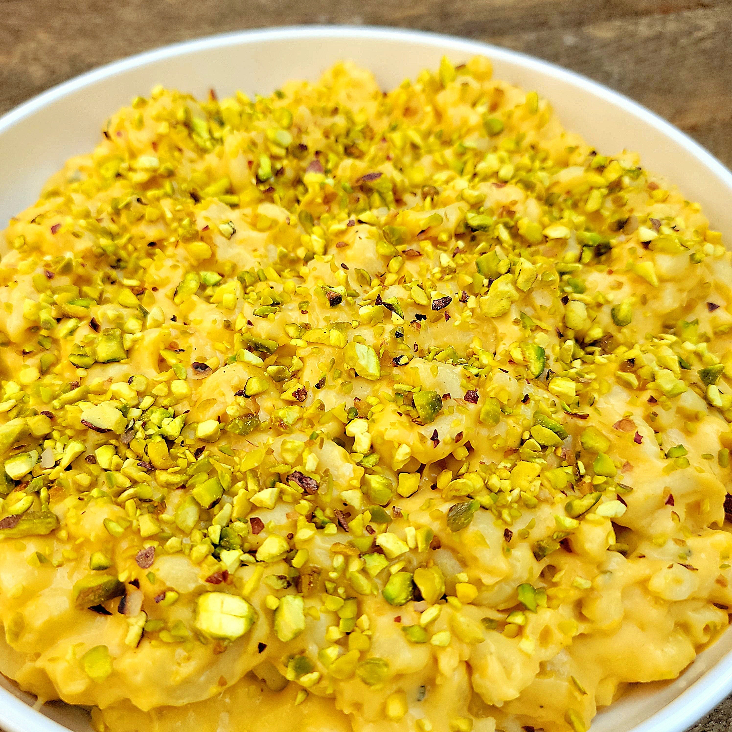 MUST TRY! - Butternut Squash Mac & Cheese Topped with Pistachios