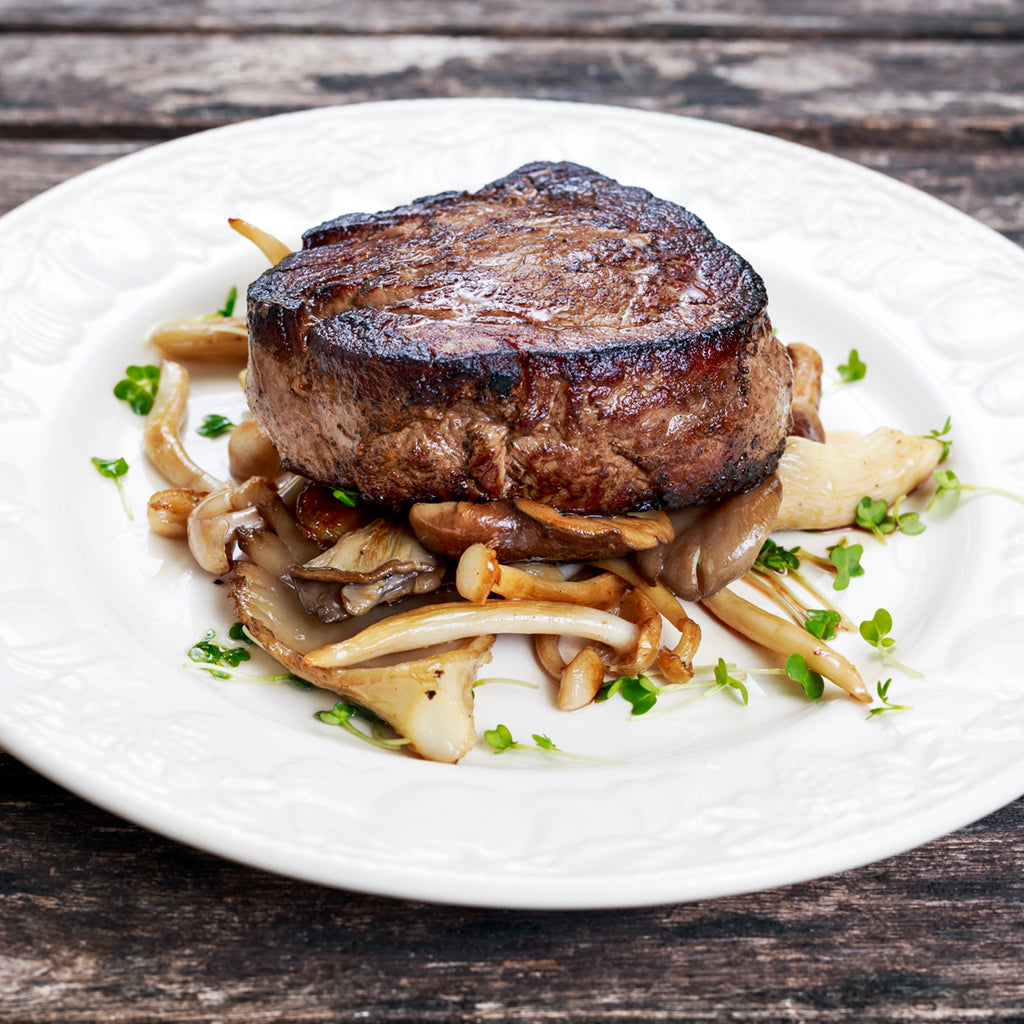 Filet Mignon with Sautéed Wild Mushrooms Individual Meal