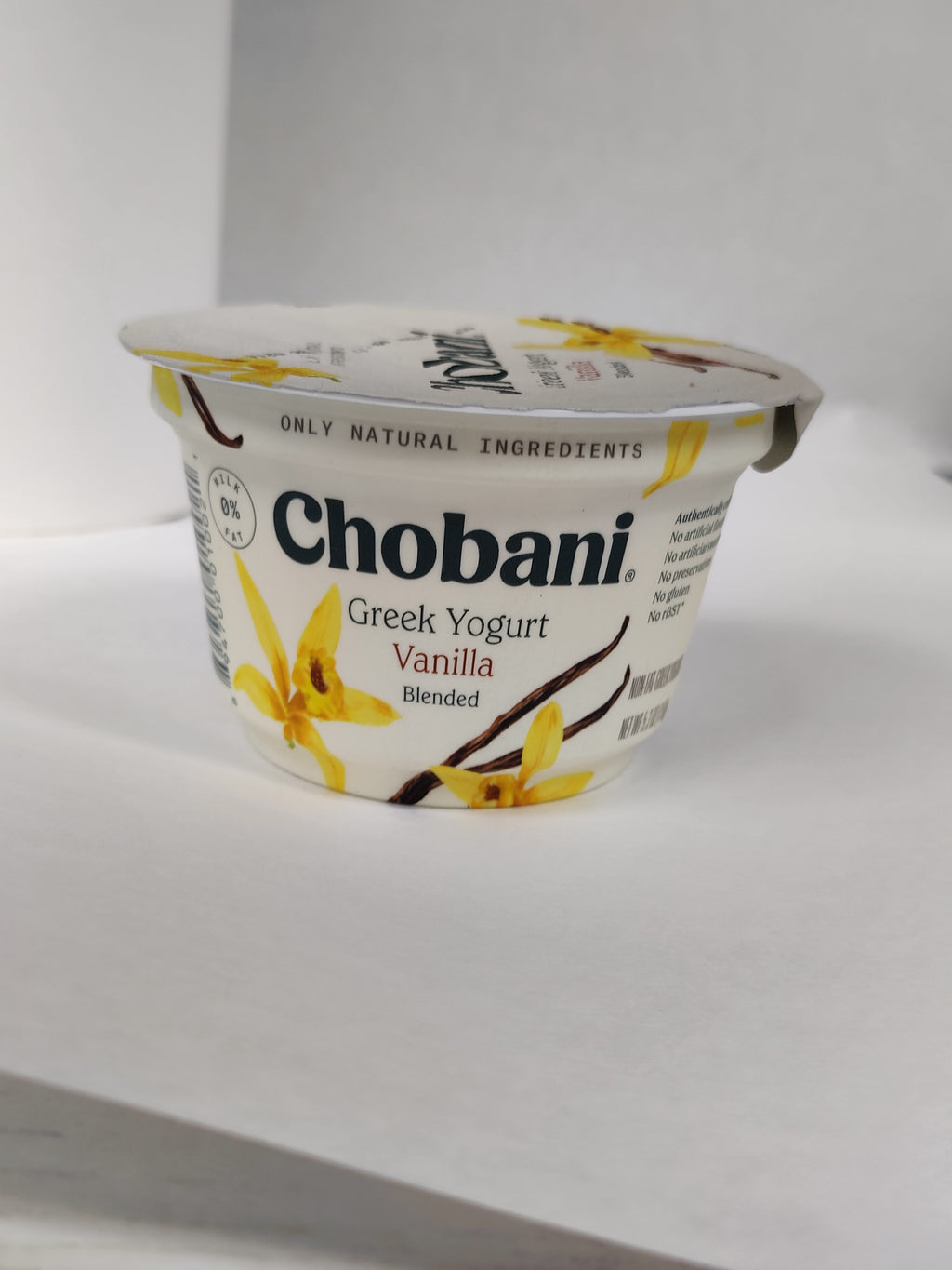 Chobani Vanilla Greek Yogurt 5.3oz (150g)