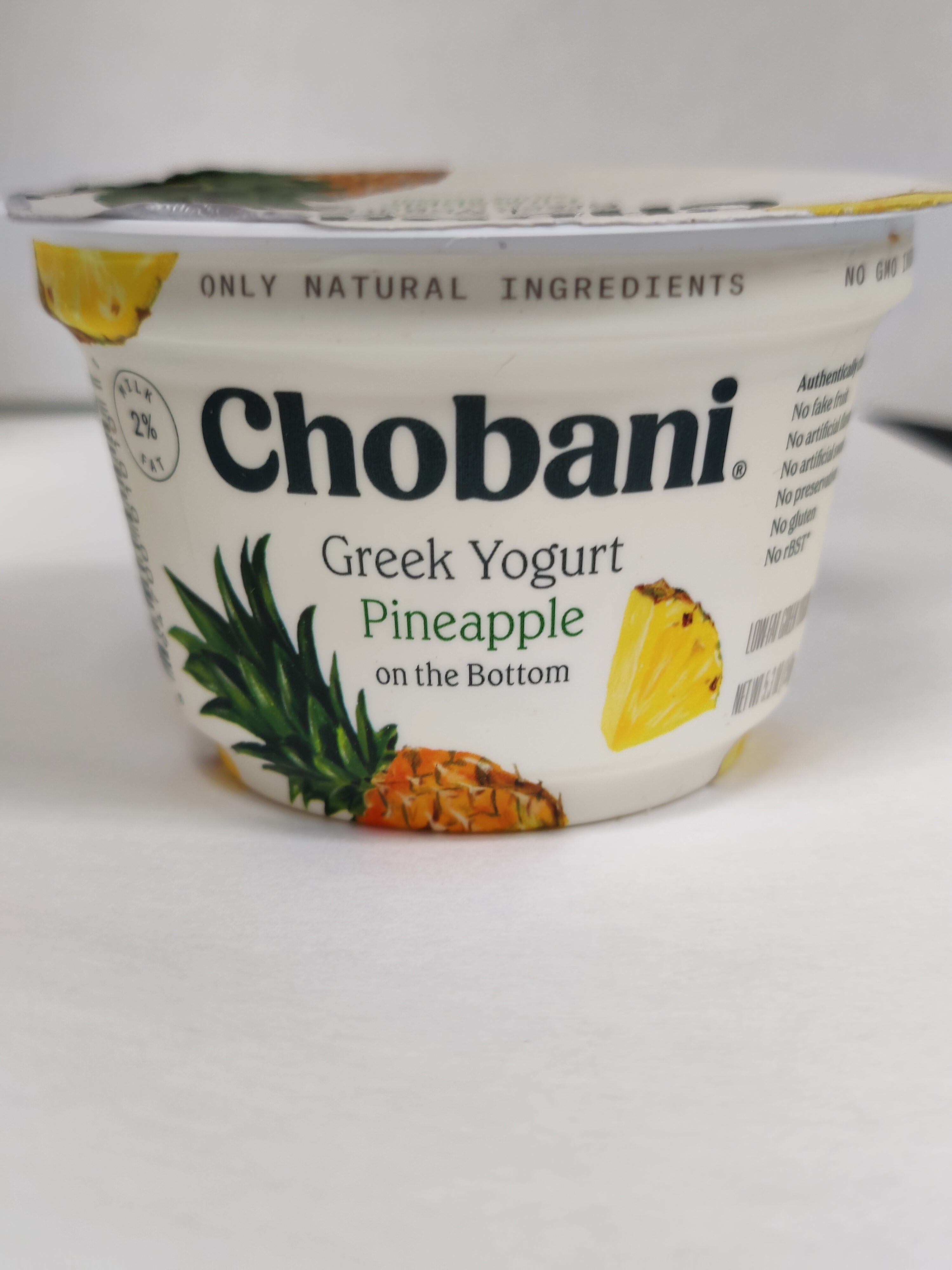 Chobani Pineapple Greek Yogurt 5.3oz (150g)