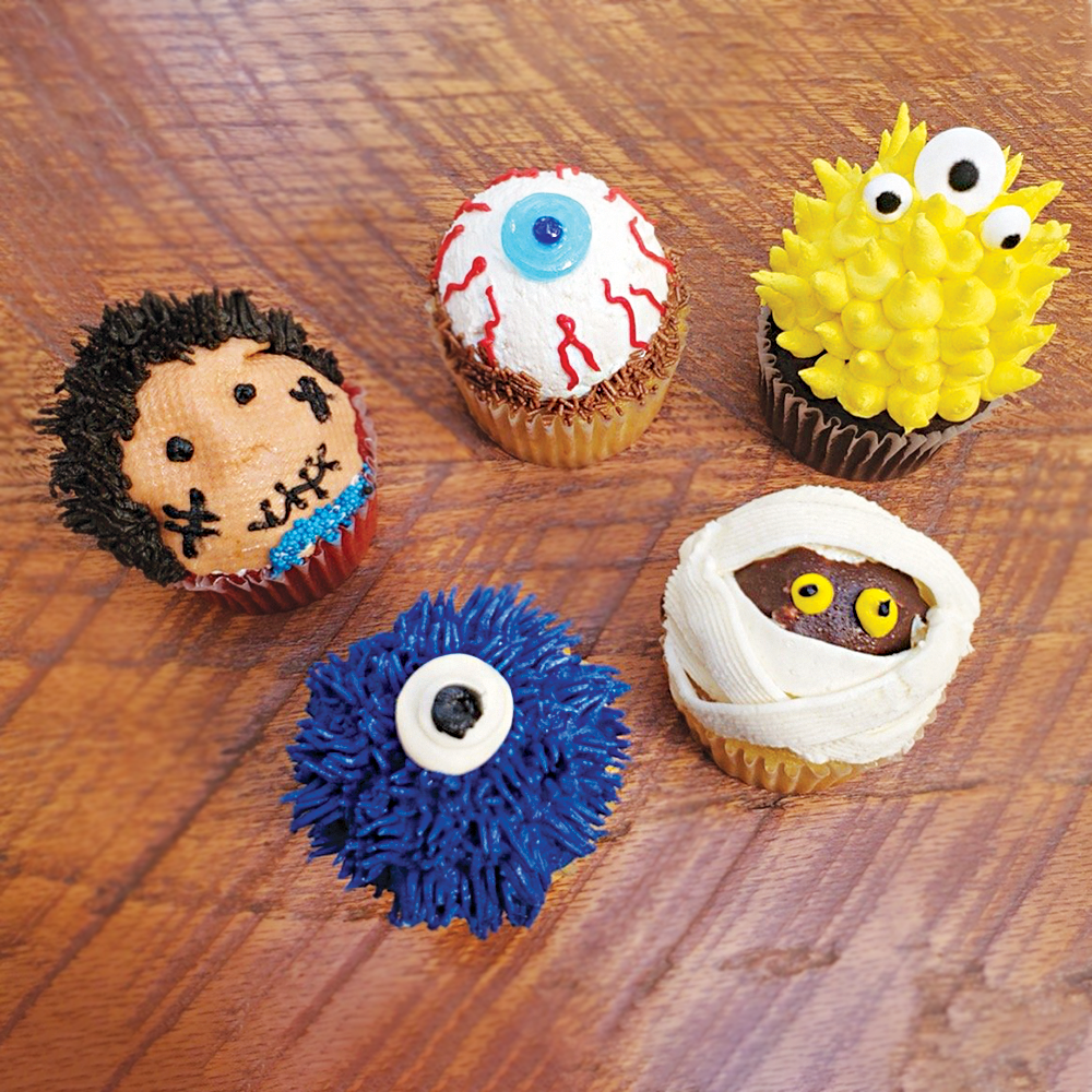 Hand decorated Halloween Cupcakes