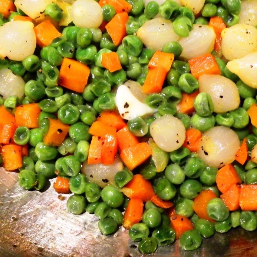 Glazed Peas, Carrots, and Pearl Onions