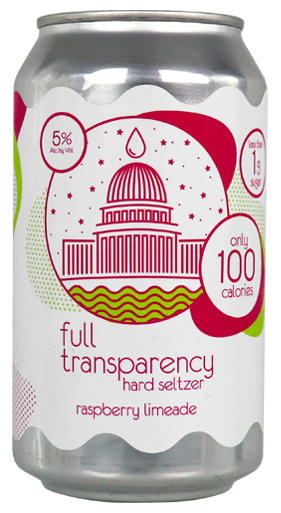 Full Transparency Raspberry Lime Hard Seltzer 6 pack